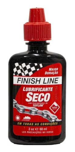 Óleo Lubrificante Finish Line Seco Teflon Bike 60ml Promoção