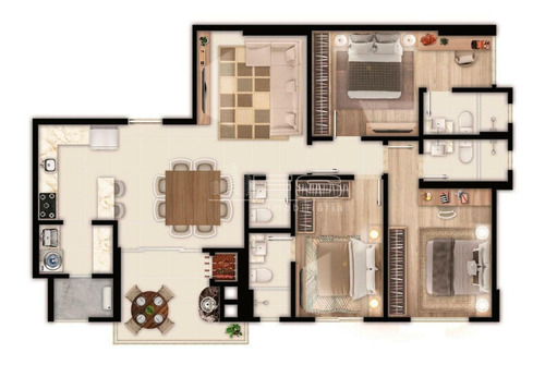 Imagem 12 de 15 de Boulevard Royal 3 Suites No Centro De Itapema - 4228