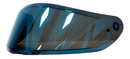 Viseira Capacete Helt Polar 2,2mm Azul Iridium Moto