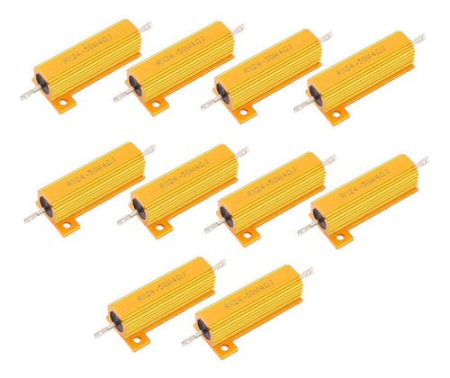 10 Peças 50 W 4 Ohms Resistores De Alimentação Revestidos