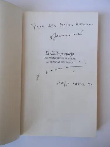 El Chile Perplejo Firmado A. Jocelyn-holt (Usado)