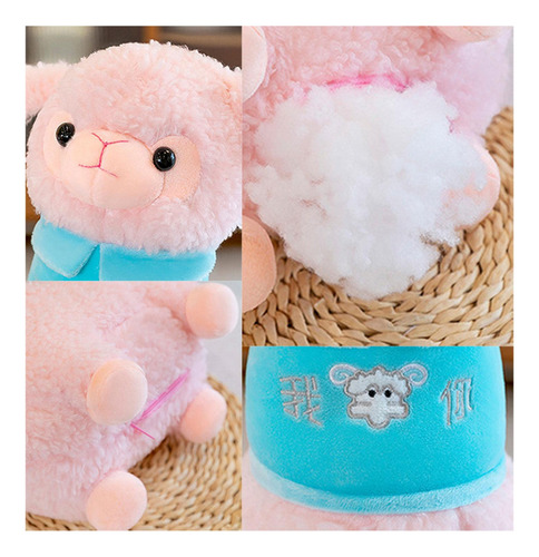 Juguete De Peluche De Alpaca, Muñeca De Juguete Rosa 100cm