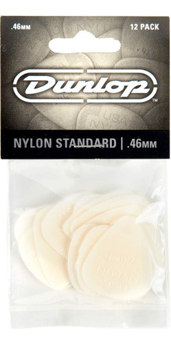 Dunlop 44 Plectros Nylon Standard Crema 0.46 Mm