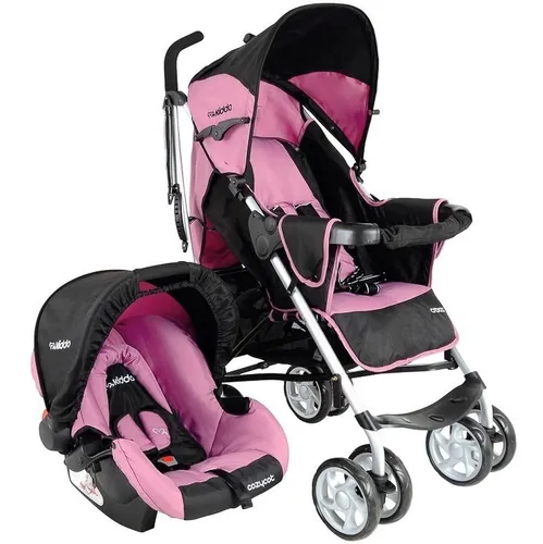 Carrinho Com Bebe Conforto Cross Kiddo (fecha Guarda Chuvas)
