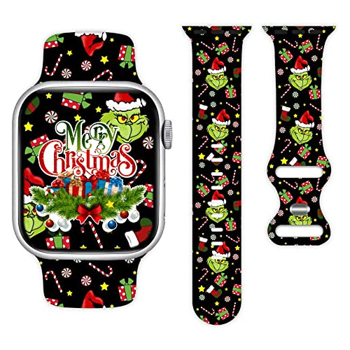 Banda De Reloj De Navidad Y Vacaciones Compatible Con W...