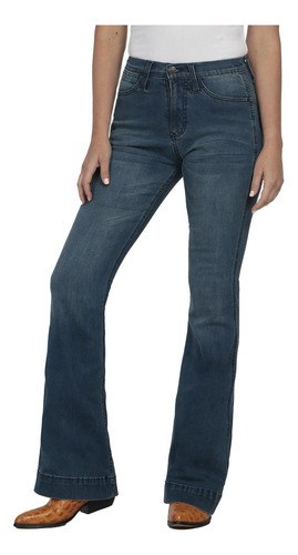 Pantalon Jeans Vaquero Cintura Alta Wrangler Mujer W04