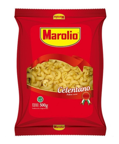 Fideos Marolio Celentano 500 Grs X 3 Unidades