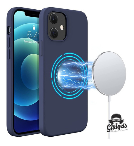 Imagen 6 de 10 de Funda Para iPhone Magsafe Magnética Silicona Case Protector