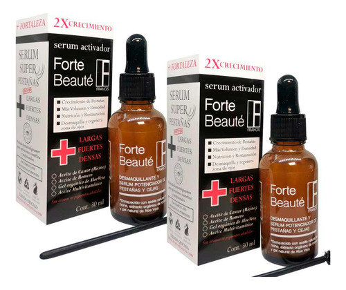 2 Pack Serum Super Potencia A Pestañas Y Cejas Forte Beauté