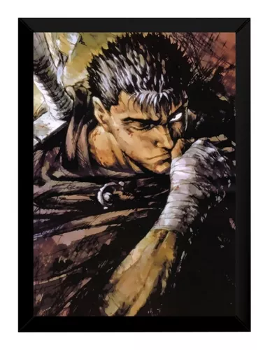 Quadro Anime Berserk Mangá Arte Poster Moldurado em Promoção na