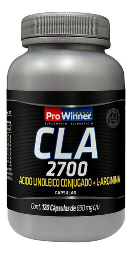 Cla 2700 120 Cápsulas Con Arginina Prowinner