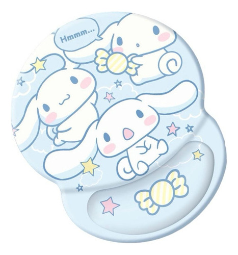 Mouse Pad Con Almohada Apoya Muñeca Diseño Animado Kawaii