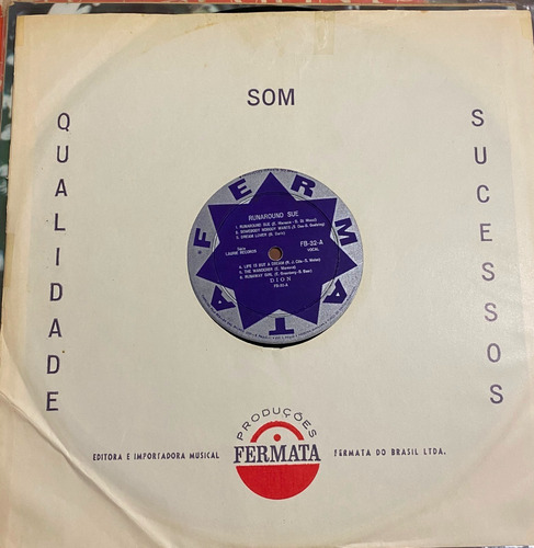 Lp Dion - Runaround Sue 1962 Original Mono (Usado)