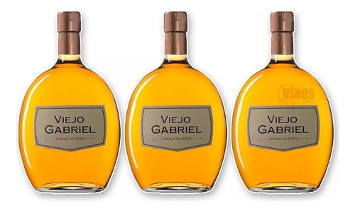 Cognac De Autor Viejo Gabriel 750ml + Estuche X3 Unidades