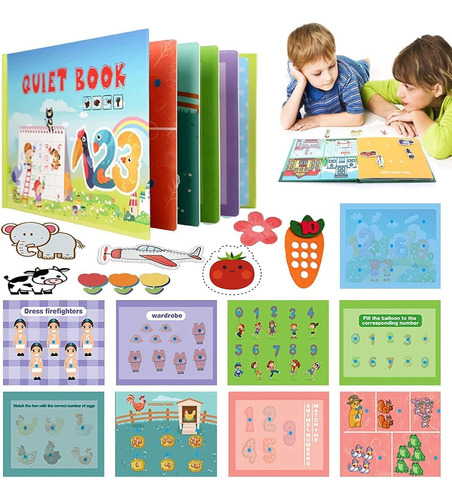 Libro Ocupado Magnético Montessori Preescolar