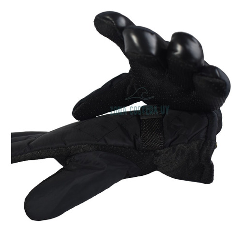 Imagen 5 de 9 de Guantes Impermeables Moto Termico Invierno Senderismo Negro