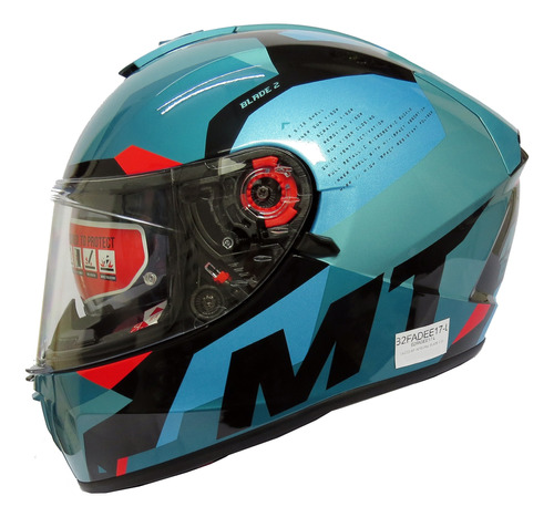 Casco Integral Mt Blades 2 Sv Fade E17 Con Visor Solar Int.