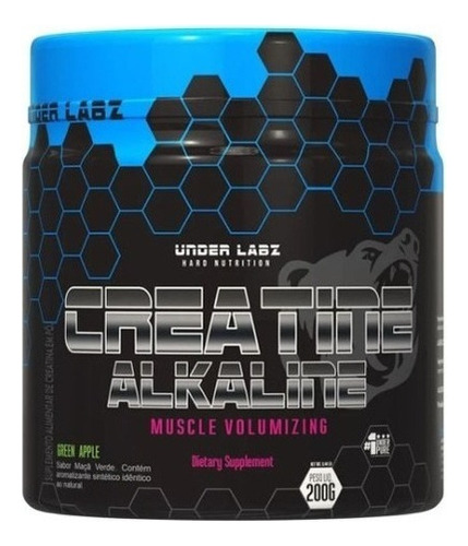 Creatine Alkaline 200g Maçã Verde Under Labz Labs 40 Doses