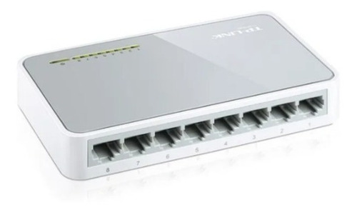 Imagen 3 de 3 de Switch Internet 8 Puertos 10/100mb Tp-link Ls1008 Red Rj45