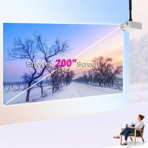 Proyector Led Wifi Android 16800 Lumens Full Hd Multipuertos