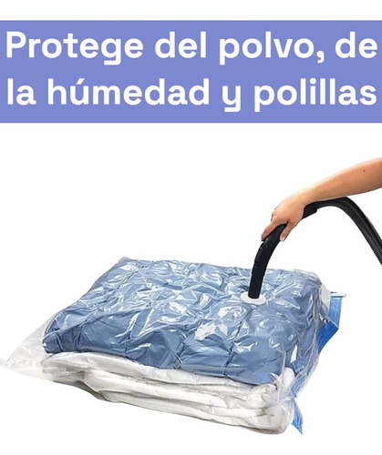 Bolsa Guardado Al Vacío 70x100 Grande Para Ropa Frazadas