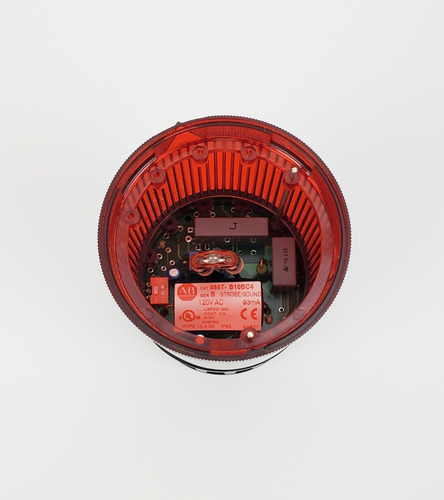 Allen Bradley 855t-b10bc4 Ser B. Red Strobe Light With S Aai