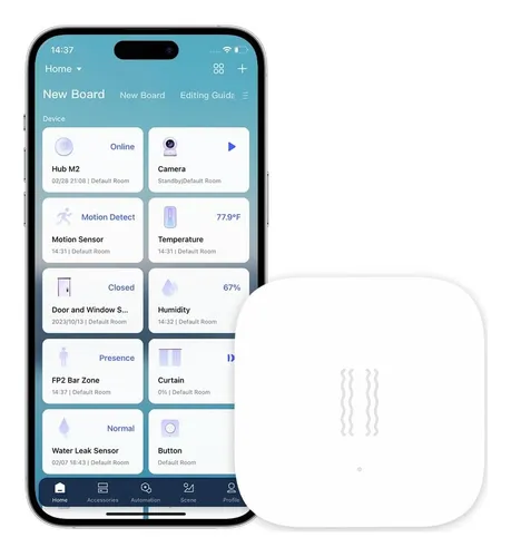 Sensor De Vibración Aqara Djt11lm Inalámbrico Para Alarma
