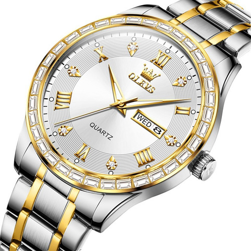 Relojes De Cuarzo Con Diamantes De Lujo Olevs Luminous