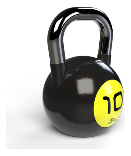 Kettlebell Hierro 10 Kg Ten Series Color Negro