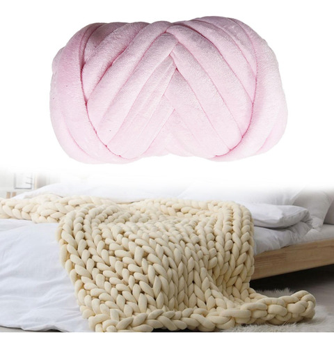 Hilo Grueso, Hilo , Lavable, Tejido A Mano, Rosa Claro