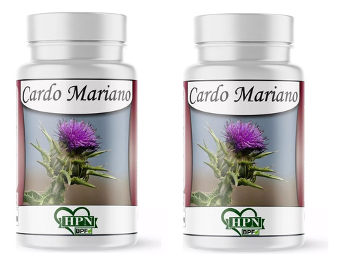 Cardo Mariano X 2 (silybum Marianum) 60 Cápsulas De 500 Mg