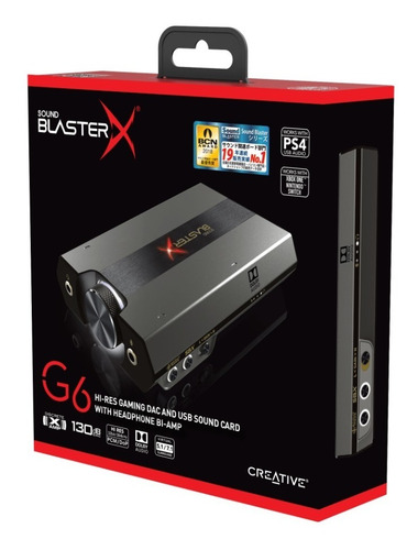 Placa De Sonido Usb Creative Sound Blaster X G6