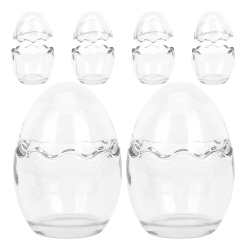 Vasos Para Pudín Con Forma De Cáscaras De Huevo, 6 Unidades