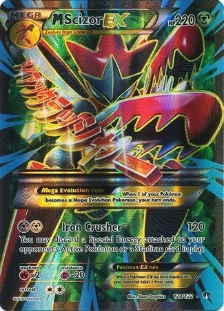 Mega Scizor Ex 120/122 Full Art Ultra Raro Pokemon Tcg