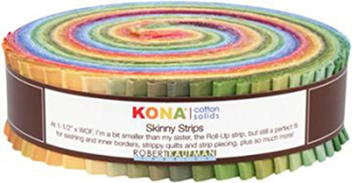Skinny Strips Kona Solids Dusty Colorway 41 Piece 1 2in