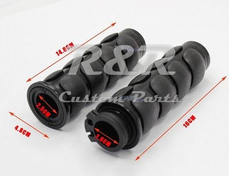 Manopla Custom Metal 1 Pol 25mm Preta Midnight, Boulevard