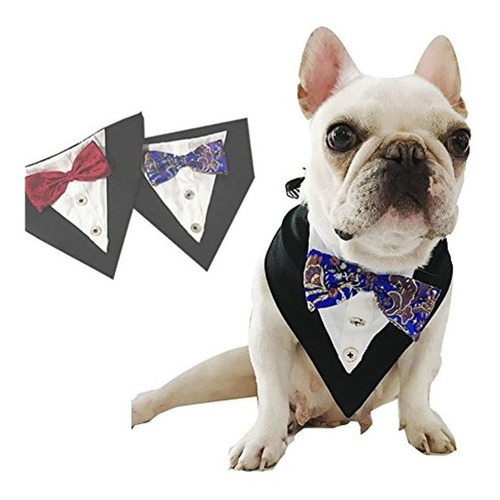 Stock Show Formal Small Medium Dogs Tuxedo Bandana Collar Co