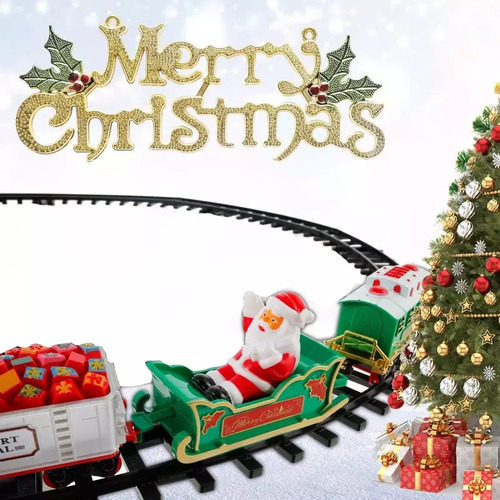 Tren De Juguete Para Niños Con Pista De Locomotora Con Luz S