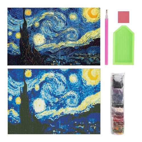 Kit Bricolaje Para Hacer Cuadro De Vidriantes 5d Van Gogh