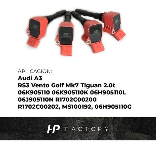 Imagen 3 de 10 de Bobina Encendido Red Golf Mk7 Audi Mqb Rs3 Vento 1.8 2.0