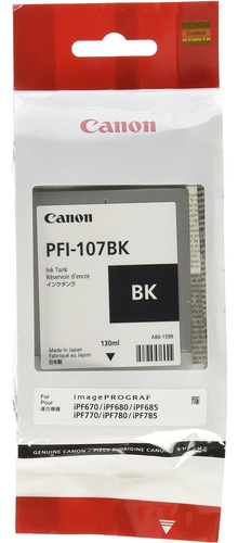 Cartucho Pfi-107bk Para Canon 6705b001aa Pfi Original