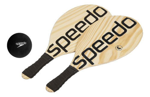 Kit Frescobol Speedo 2 Raquetes E 1 Bola Lazer Praia