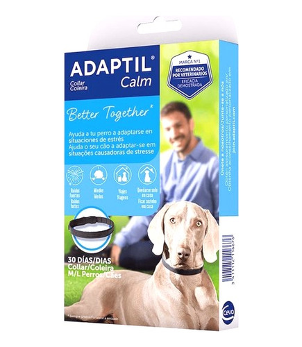 Collar Adaptil Calm Talla M/l Perros Grandes/ Vets For Pets