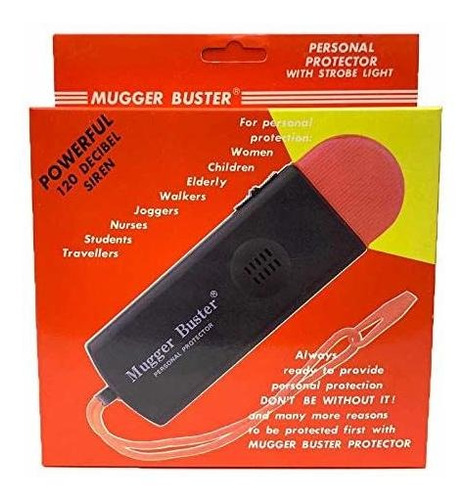 Mugger Buster Powerful Personal Alarm With Strobe Light