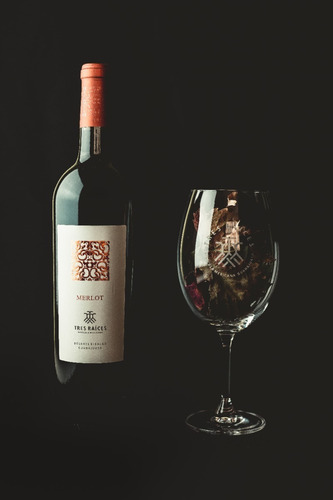 Imagen 3 de 3 de Vino Tinto Tres Raíces Merlot 750 Ml