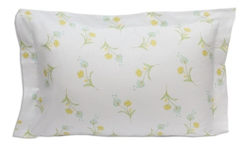 Fronha 400 Fios 100% Algodão Egípcio 50 X 90 Cm - Estampado Cor Jasmin Lisa