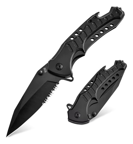 Qzl Cuchillo De Bolsillo Para Hombres, Cuchillo Plegable Con