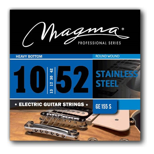 Encordado Para Guitarra Electrica Magma S. Steel .010 Ge155s
