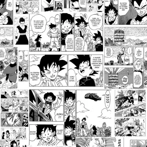 Papel De Parede Adesivo Autocolante Anime Mangá Dragon Ball Super