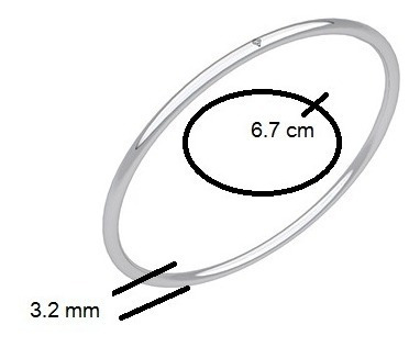 Imagen 3 de 10 de Pulsera De Plata .925 Semanario Para Mujer Aro Mediano